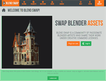 Tablet Screenshot of blendswap.com
